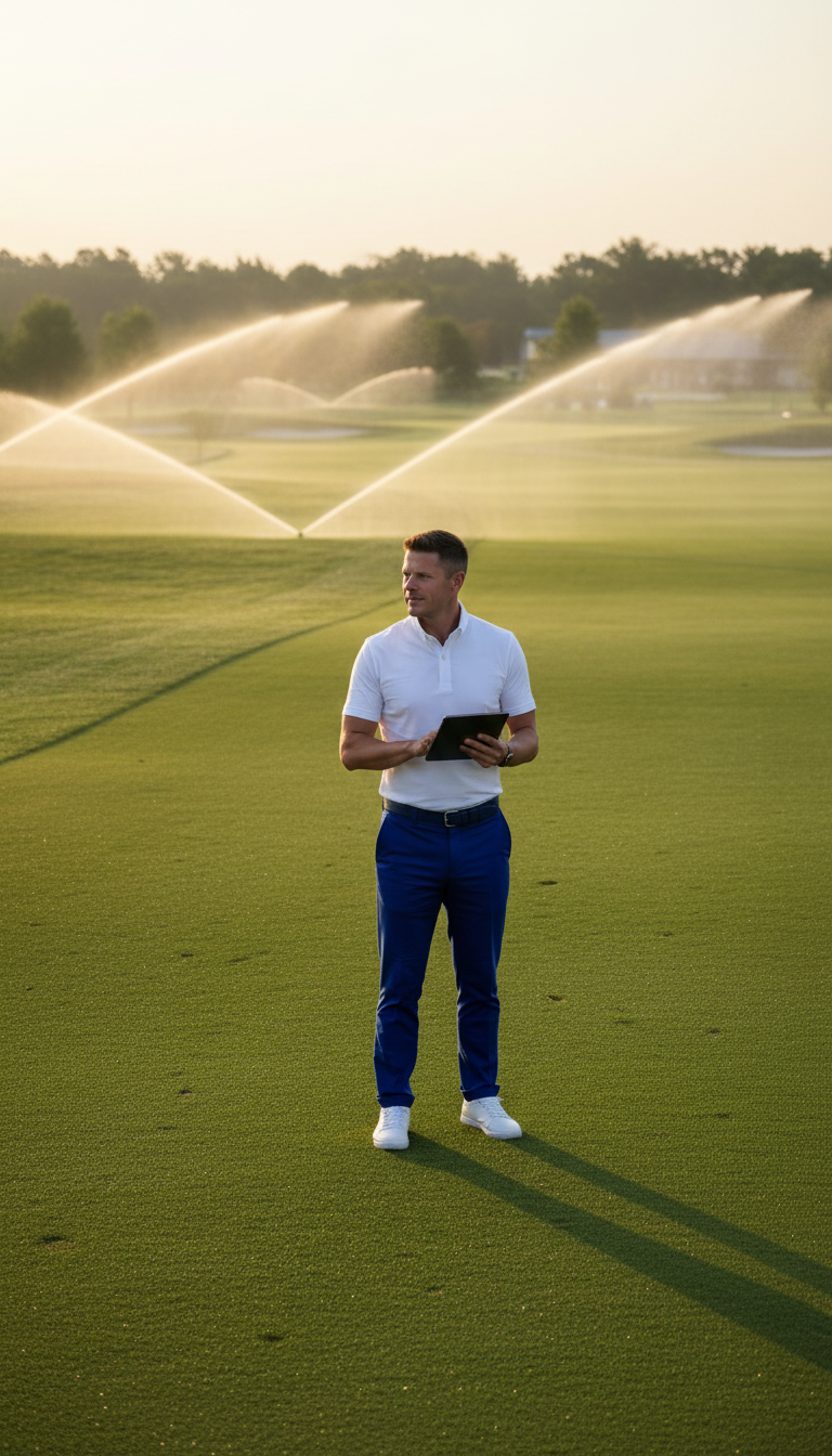 Golf Course Superintendent using Turf Caddie